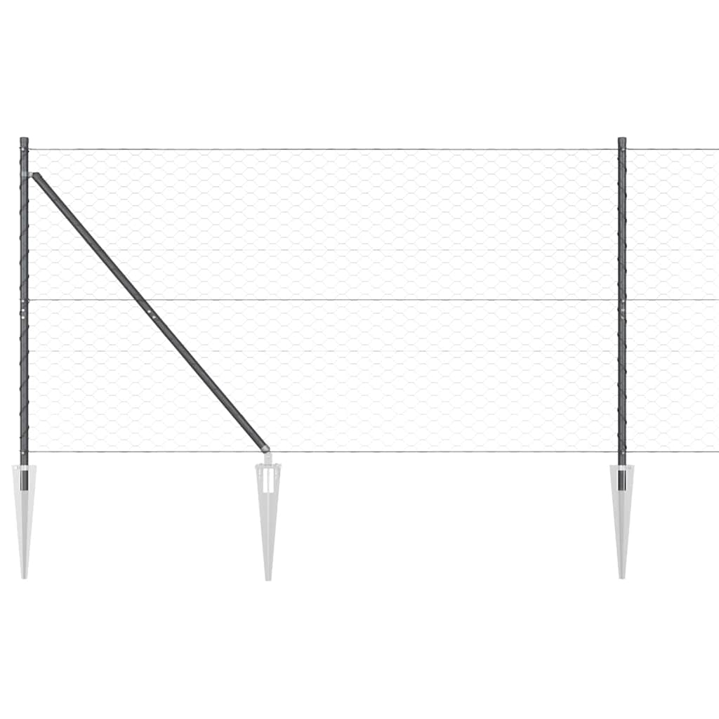 Zavareno žičano ograđivanje s bodljama 50 x 1,2 m (Š x V)