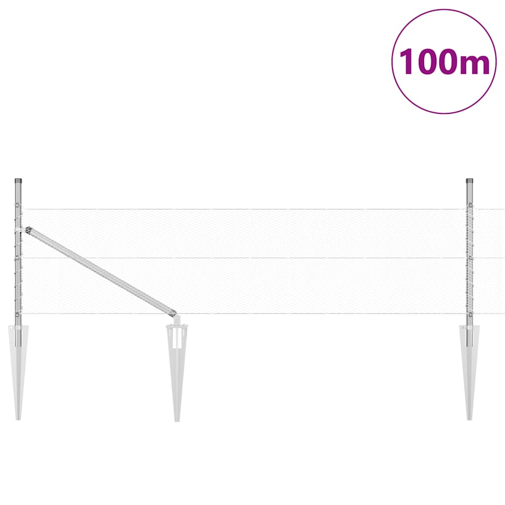 Zavareno žičano ograđivanje s bodljama 100 x 0,5 m (Š x V)