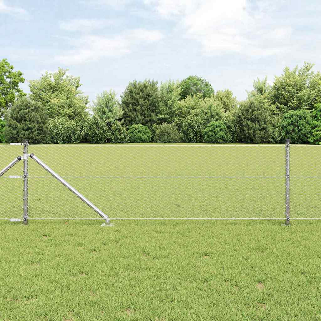 Heksagonalna ograda s stubom 100 x 0,6 m Pocinčani čelik Mreža