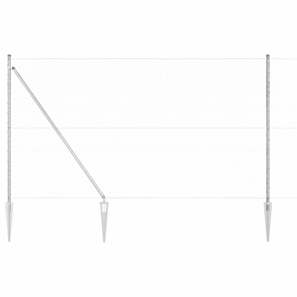 Zavareno žičano ograđivanje s bodljama 100 x 1,5 m (Š x V)