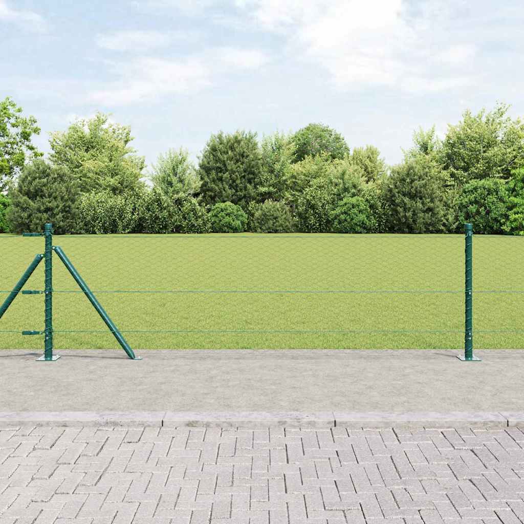 Heksagonalna ograda s betonskom osnovom 10 x 0,6 m Zelena Mreža