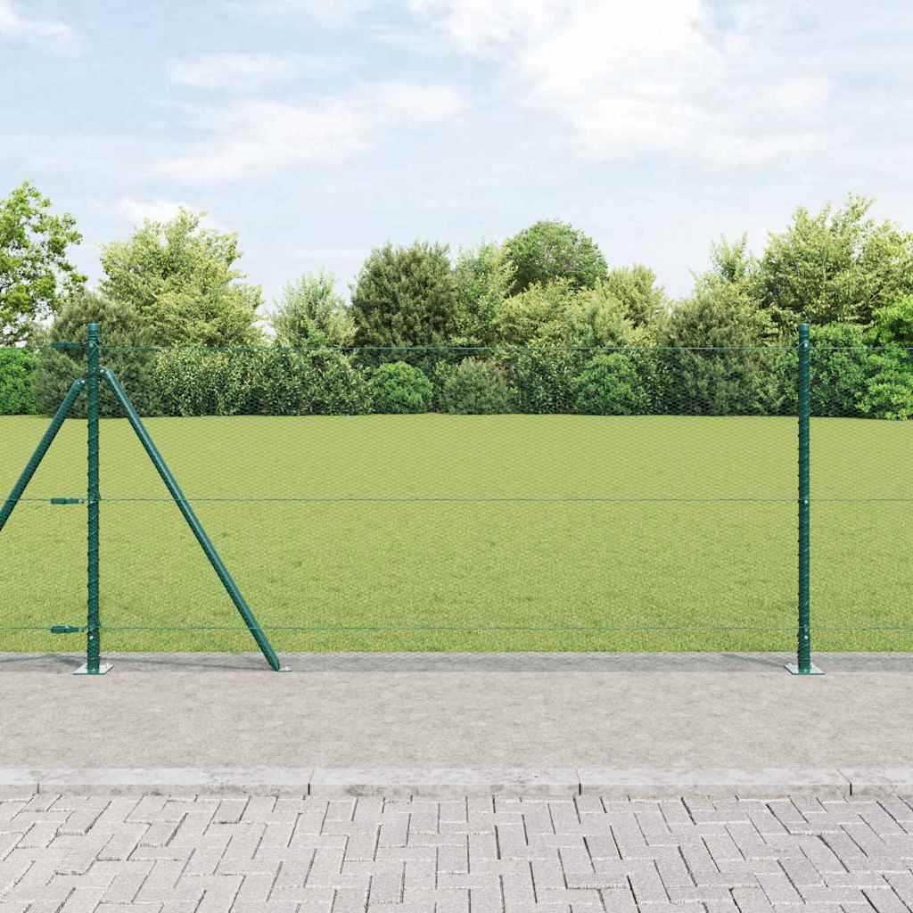 Heksagonalna ograda s betonskom osnovom 10 x 0,8 m Zelena Mreža