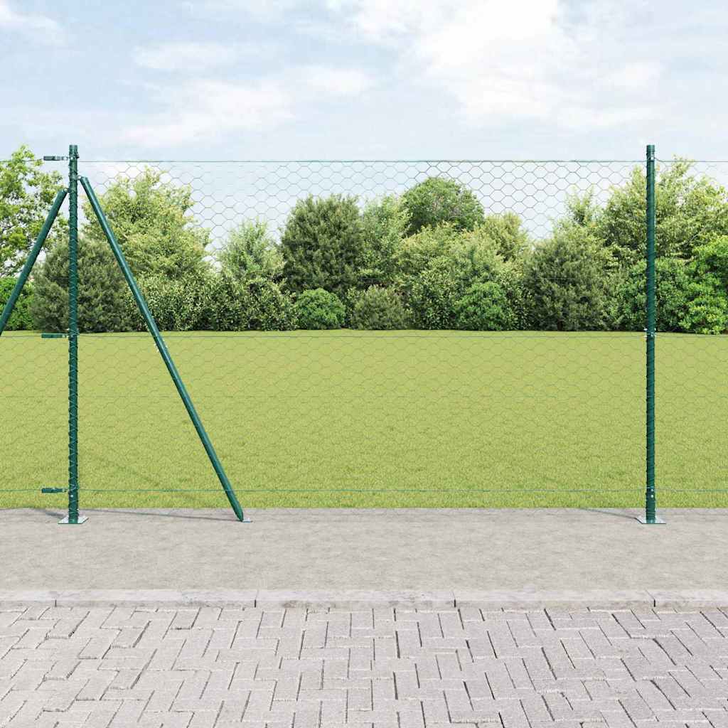 Heksagonalna ograda s betonskom osnovom 10 x 1,4 m Zelena Mreža