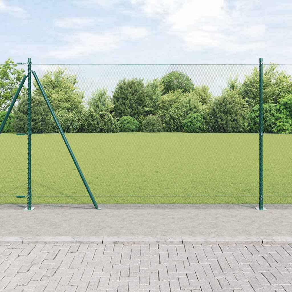 Heksagonalna ograda s betonskom osnovom 10 x 1,5 m Zelena Mreža