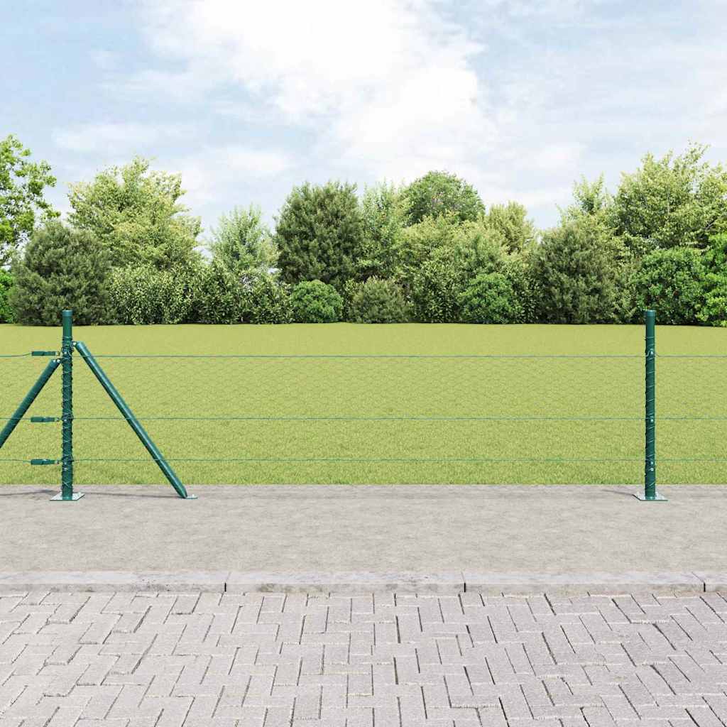 Heksagonalna ograda s betonskom osnovom 25 x 0,4 m Zelena Mreža