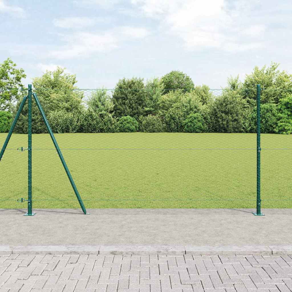 Heksagonalna ograda s betonskom osnovom 25 x 1,2 m Zelena Mreža