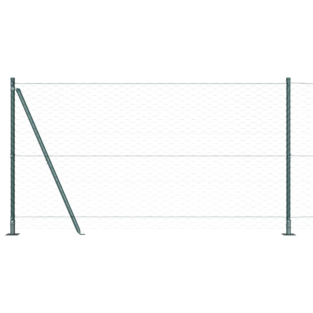 Heksagonalna ograda s betonskom osnovom 50 x 1,2 m Zelena Mreža