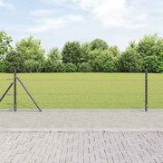 Heksagonalna ograda s betonskom osnovom 50 x 0,5 m Siva Mreža