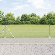 Heksagonalna ograda s betonskom osnovom 100 x 0,4 m Srebrna
