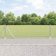 Heksagonalna ograda s betonskom osnovom 100 x 0,6 m Srebrna