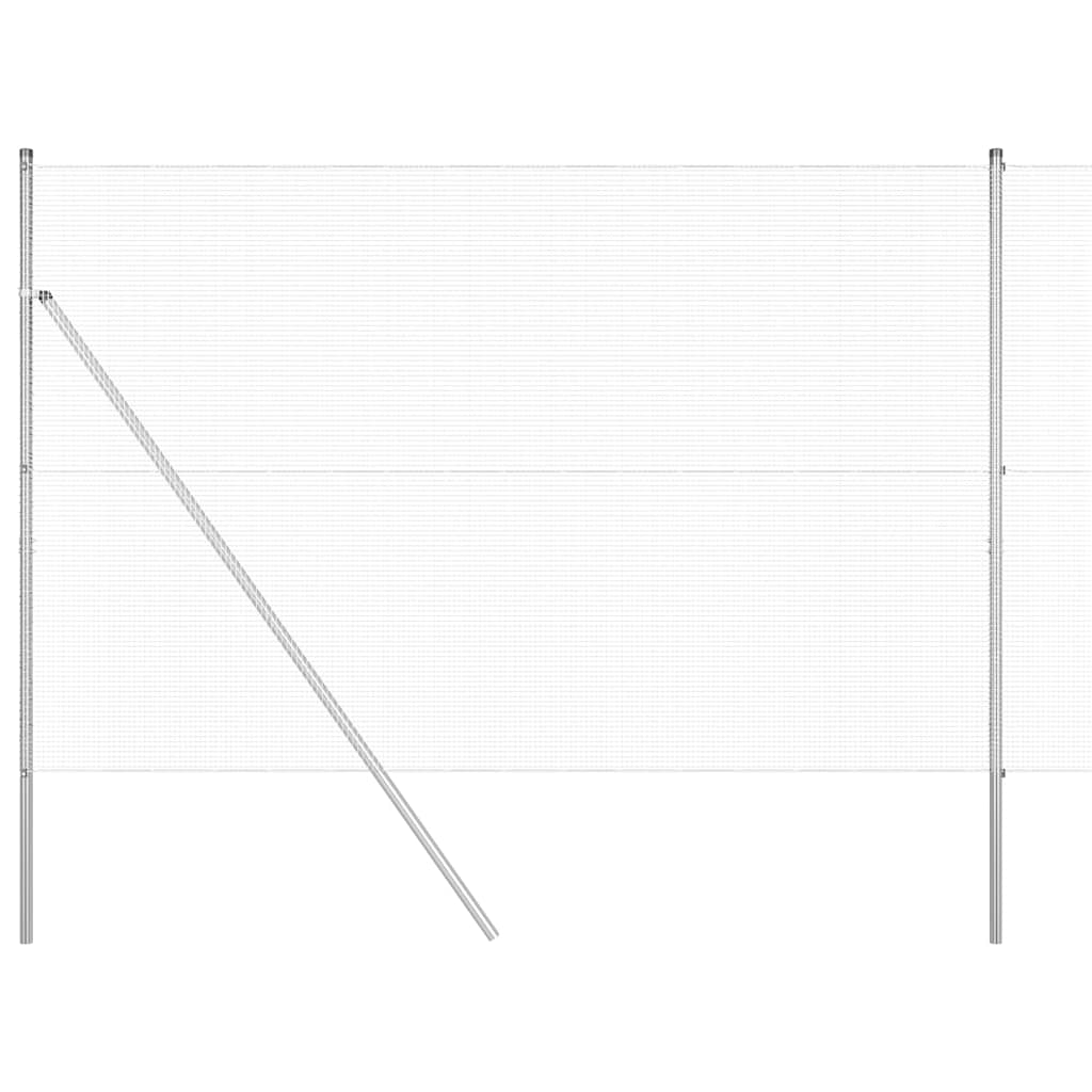 Temeljna zavarena žičana ograda 25 x 1,5 m Srebrna Mreža