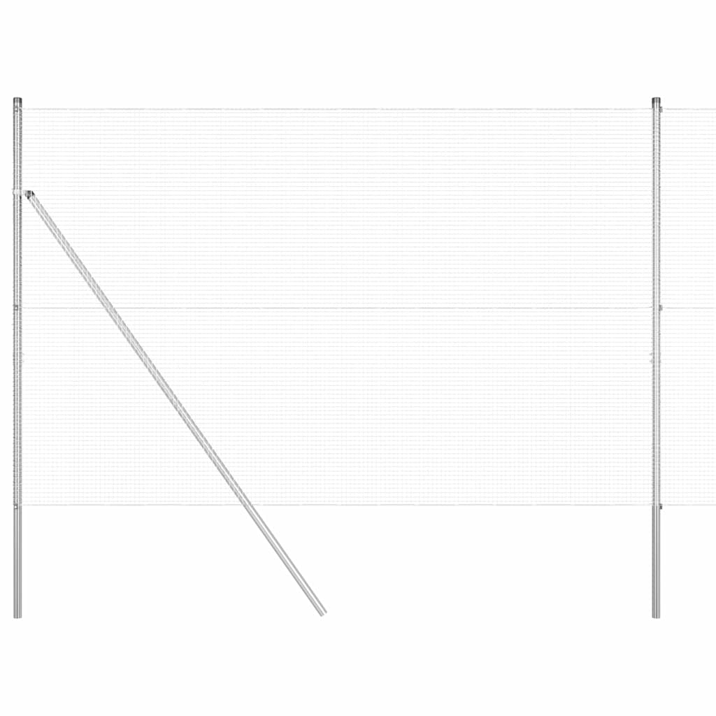 Temeljna zavarena žičana ograda 25 x 1,5 m Srebrna Mreža