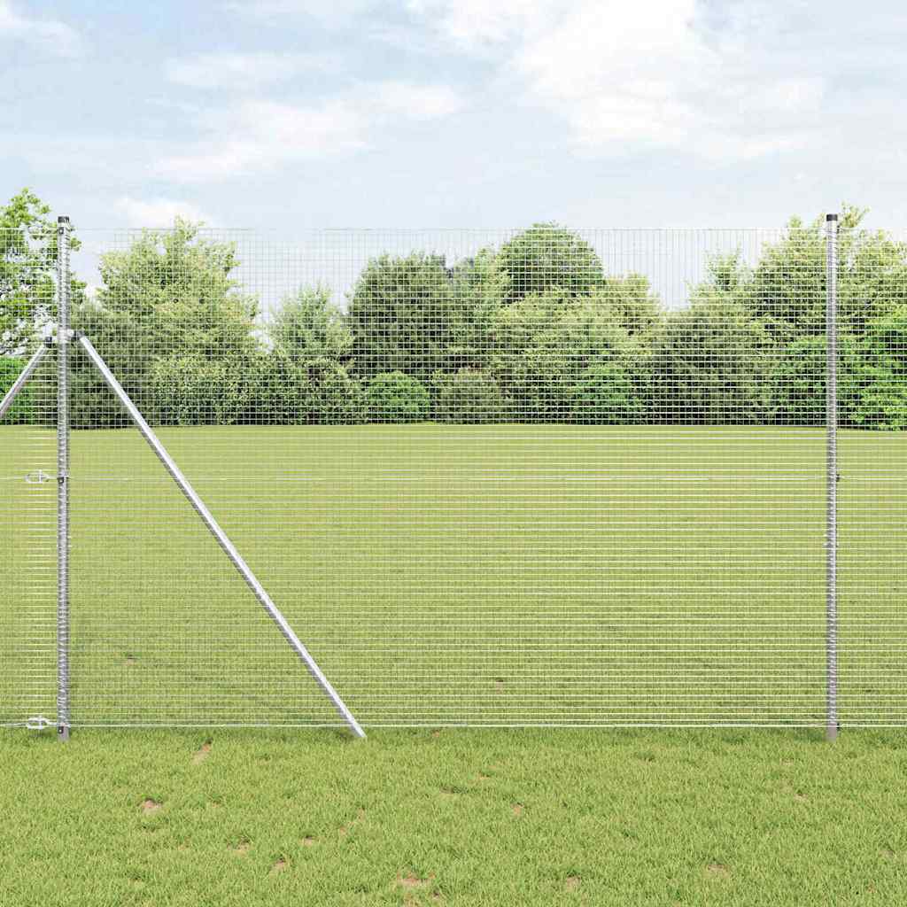 Zavarena žičana ograda za fiksaciju 25 x 1,5 m Pocinčani čelik