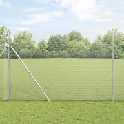 Temeljna zavarena žičana ograda 25 x 1,6 m Srebrna Mreža