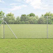 Temeljna zavarena žičana ograda 50 x 1,2 m Srebrna Mreža
