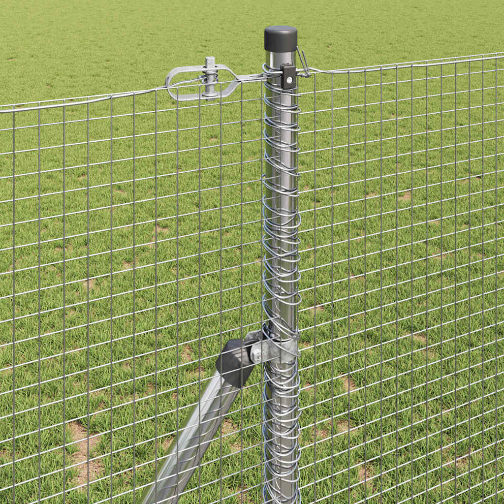Temeljna zavarena žičana ograda 50 x 1,4 m Srebrna Mreža