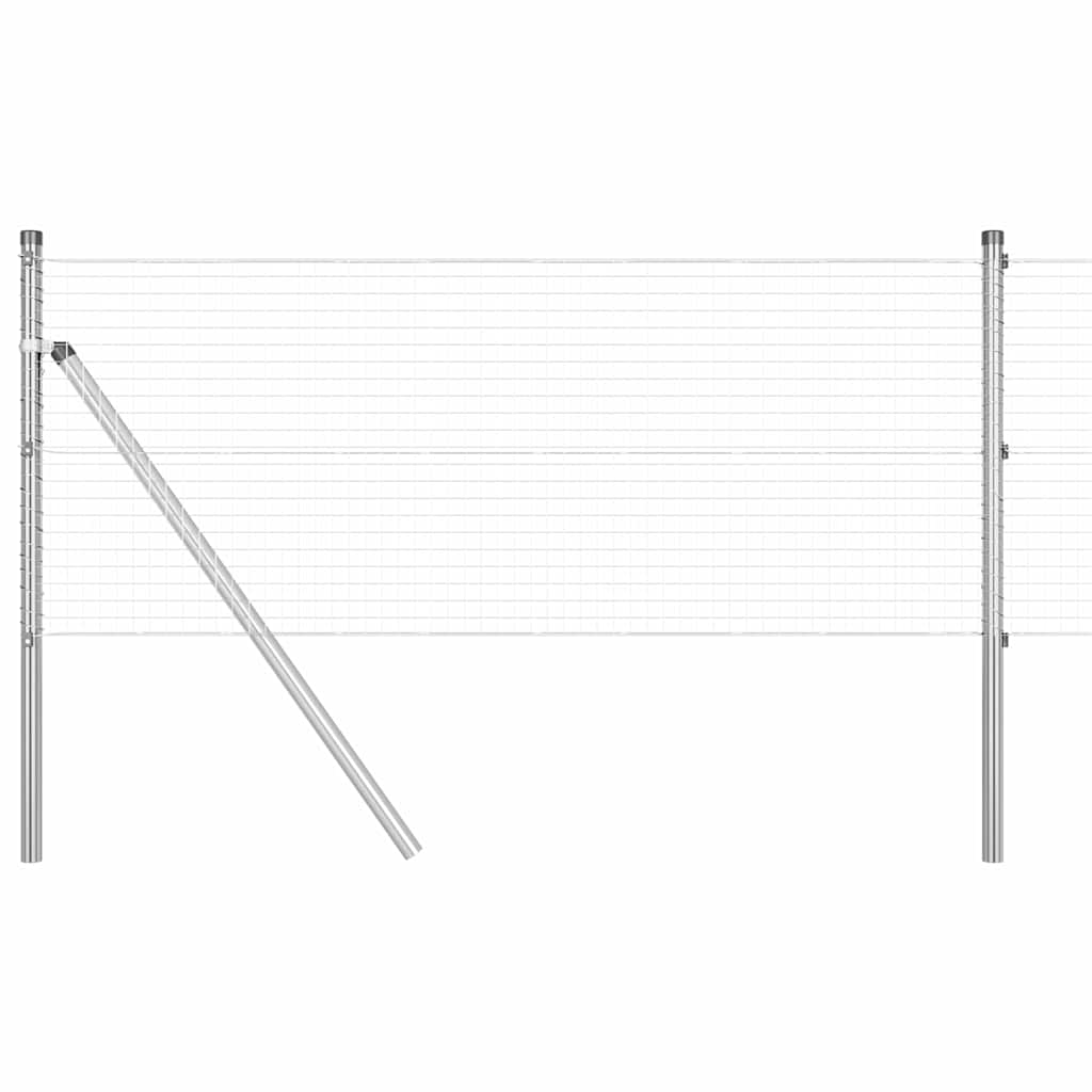 Temeljna zavarena žičana ograda 100 x 0,4 m Srebrna Mreža