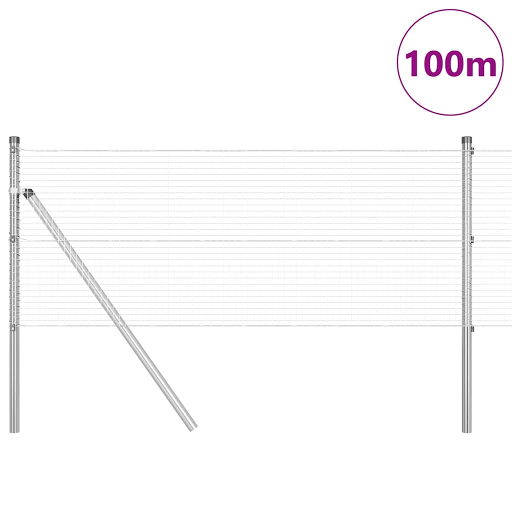 Zavarena žičana ograda za fiksaciju 100 x 0,5 m Pocinčani čelik