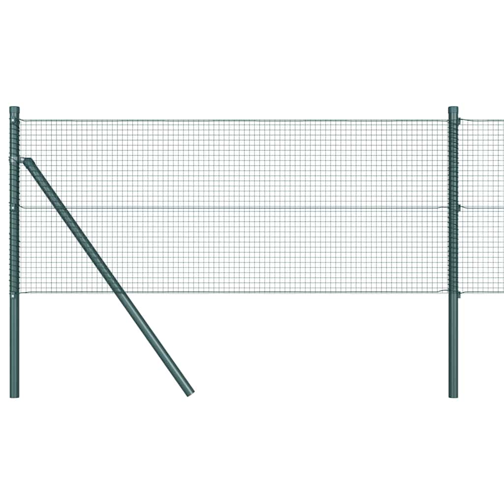 Temeljna zavarena žičana ograda 25 x 0,6 m Zelena Mreža