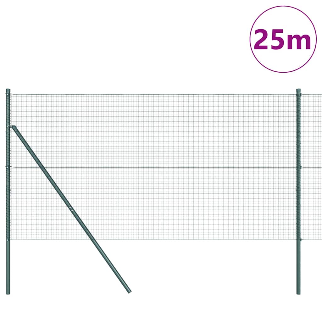 Zavarena žičana ograda za fiksaciju 25 x 1,2 m Zelena Mreža