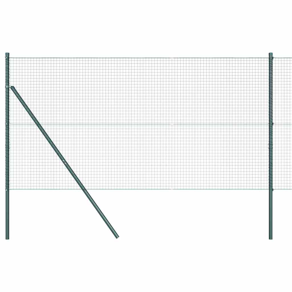 Temeljna zavarena žičana ograda 25 x 1,4 m Zelena Mreža