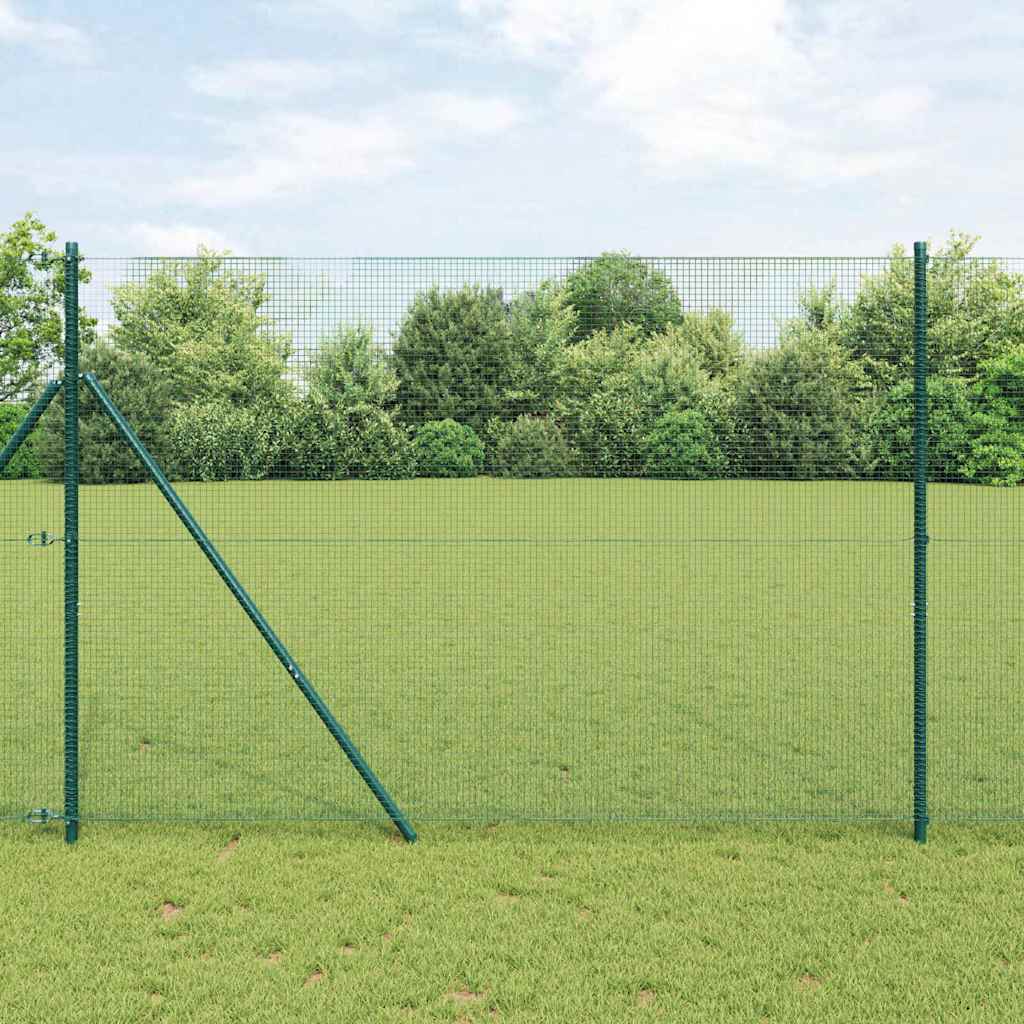 Temeljna zavarena žičana ograda 25 x 1,5 m Zelena Mreža