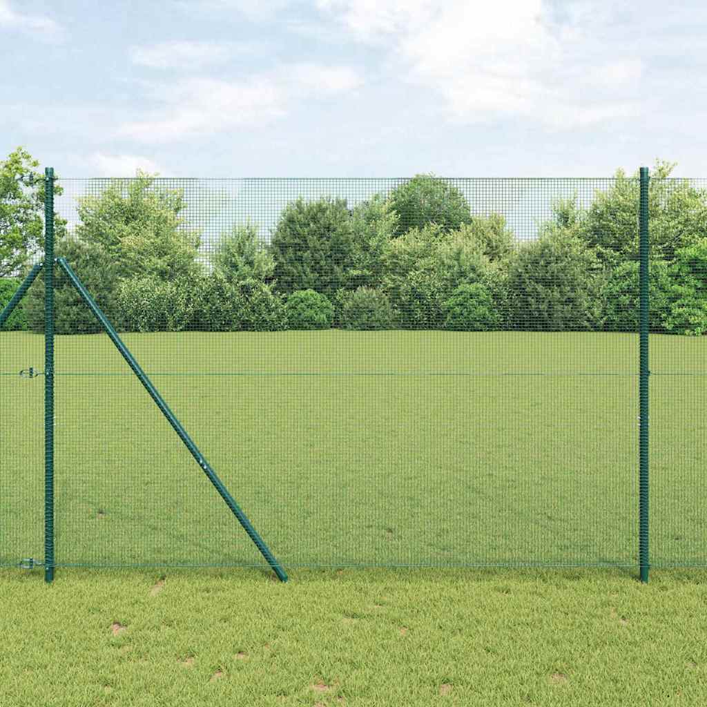 Temeljna zavarena žičana ograda 25 x 1,6 m Zelena Mreža