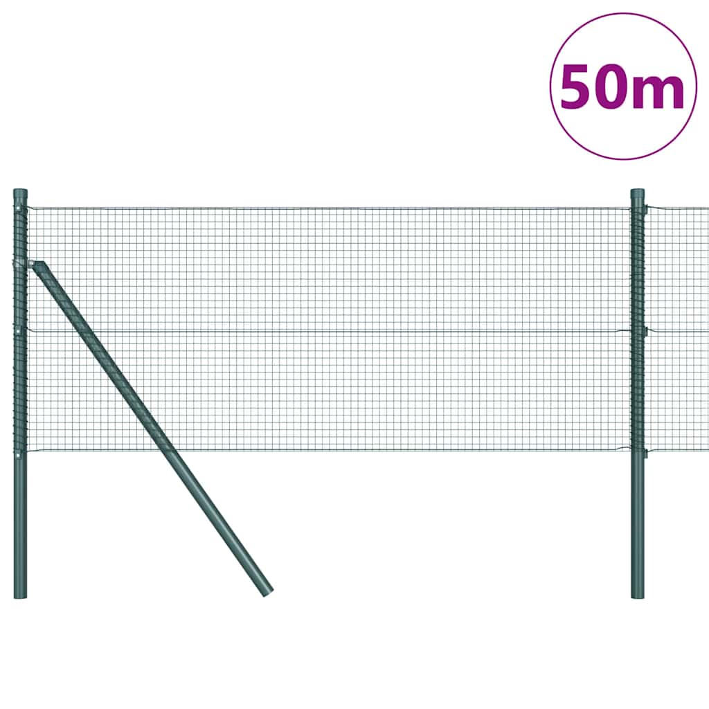 Temeljna zavarena žičana ograda 50 x 0,4 m Zelena Mreža