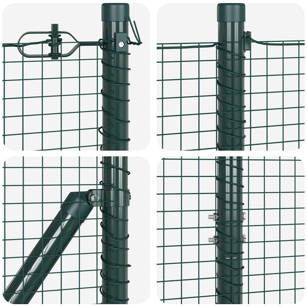Temeljna zavarena žičana ograda 50 x 1 m Čelik premazan PVC-om
