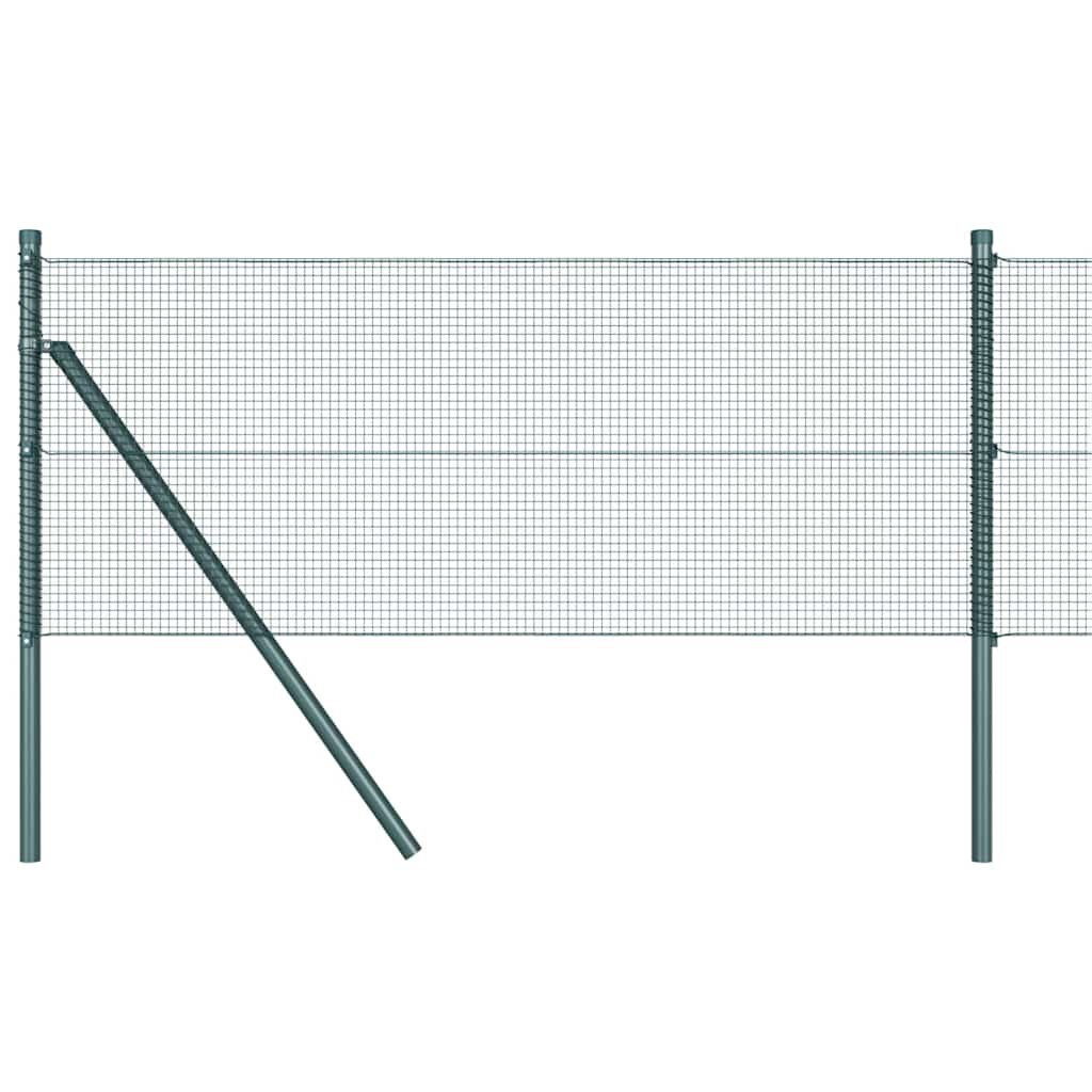 Temeljna zavarena žičana ograda 100 x 0,5 m Zelena Mreža
