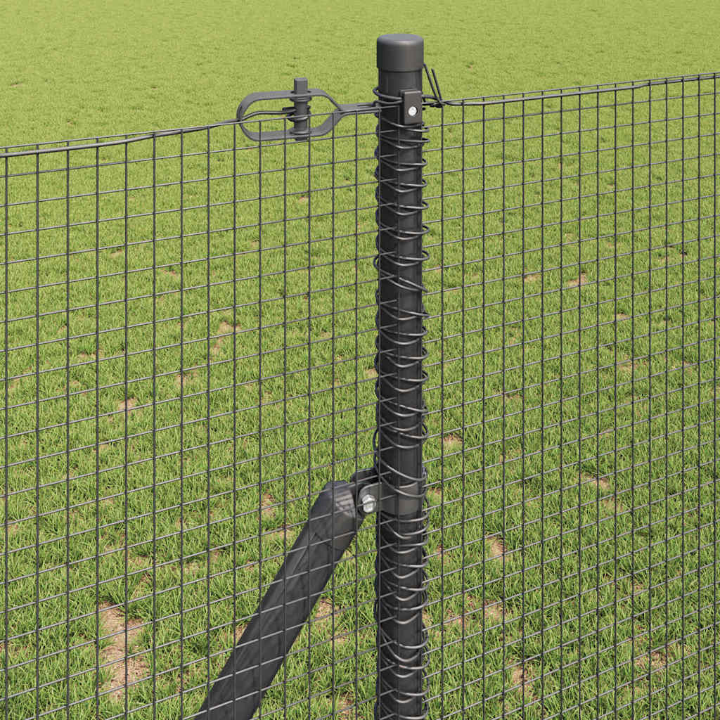 Temeljna zavarena žičana ograda 10 x 1,4 m Siva Mreža