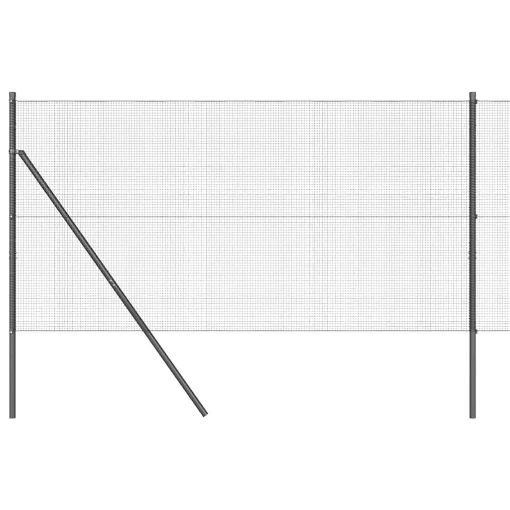 Temeljna zavarena žičana ograda 25 x 1,2 m Siva Mreža