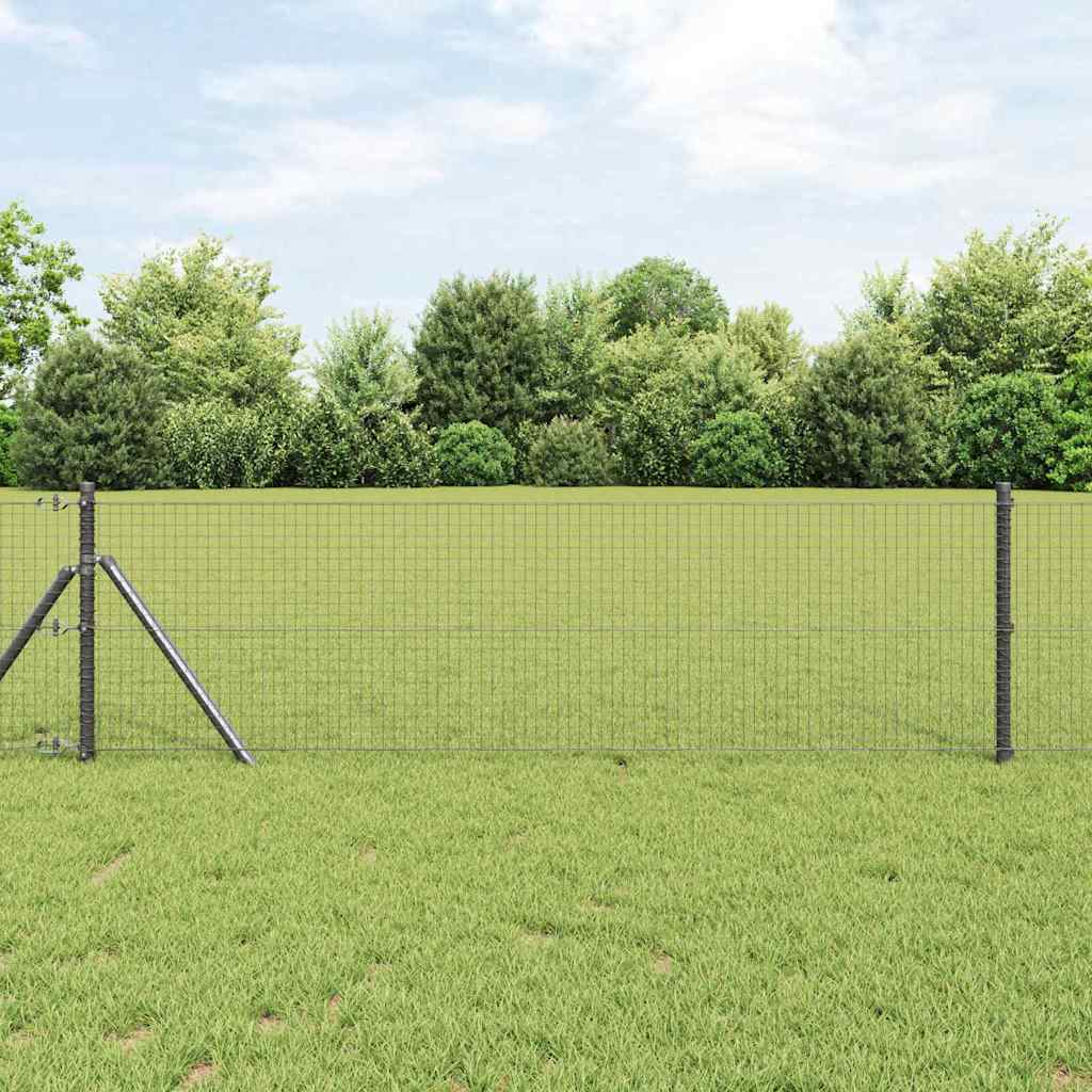 Zavarena žičana ograda za fiksaciju 50 x 0,6 m Siva Mreža