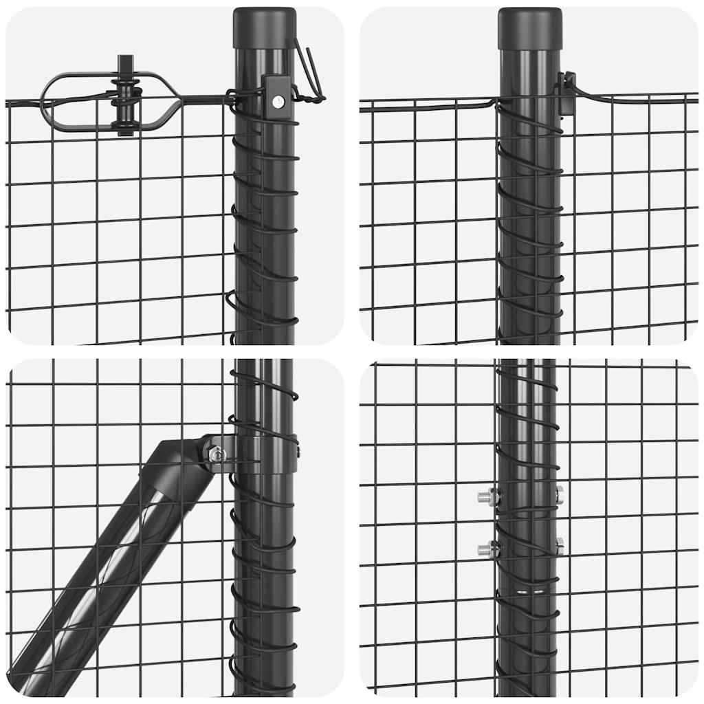 Temeljna zavarena žičana ograda 50 x 1 m Čelik premazan PVC-om