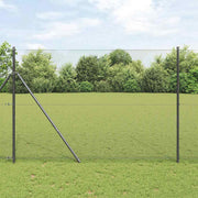 Stup za ogradu Siva 50 x 1,5 m (16 x 16 mm mreža) Čelik i PVC