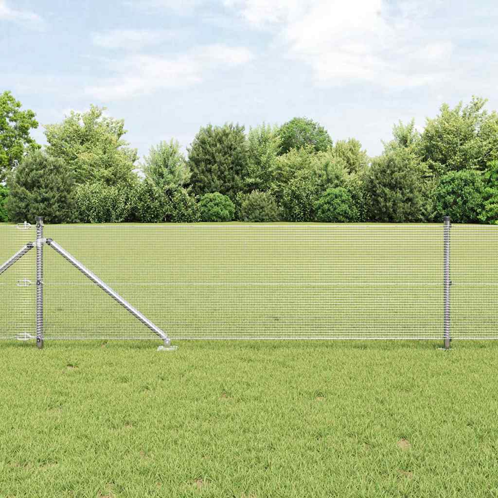 Zavareno žičano ograđivanje s bodljama 10 x 0,4 m Srebrna Mreža