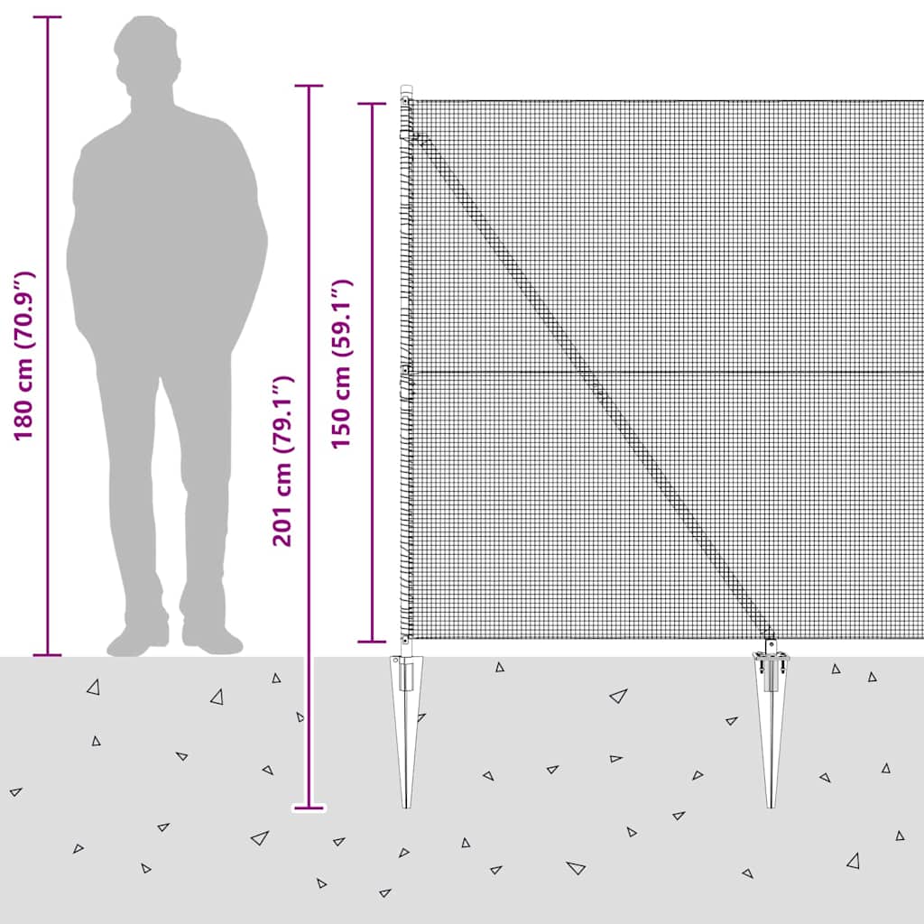 Zavareno žičano ograđivanje s bodljama 10 x 1,5 m Srebrna Mreža
