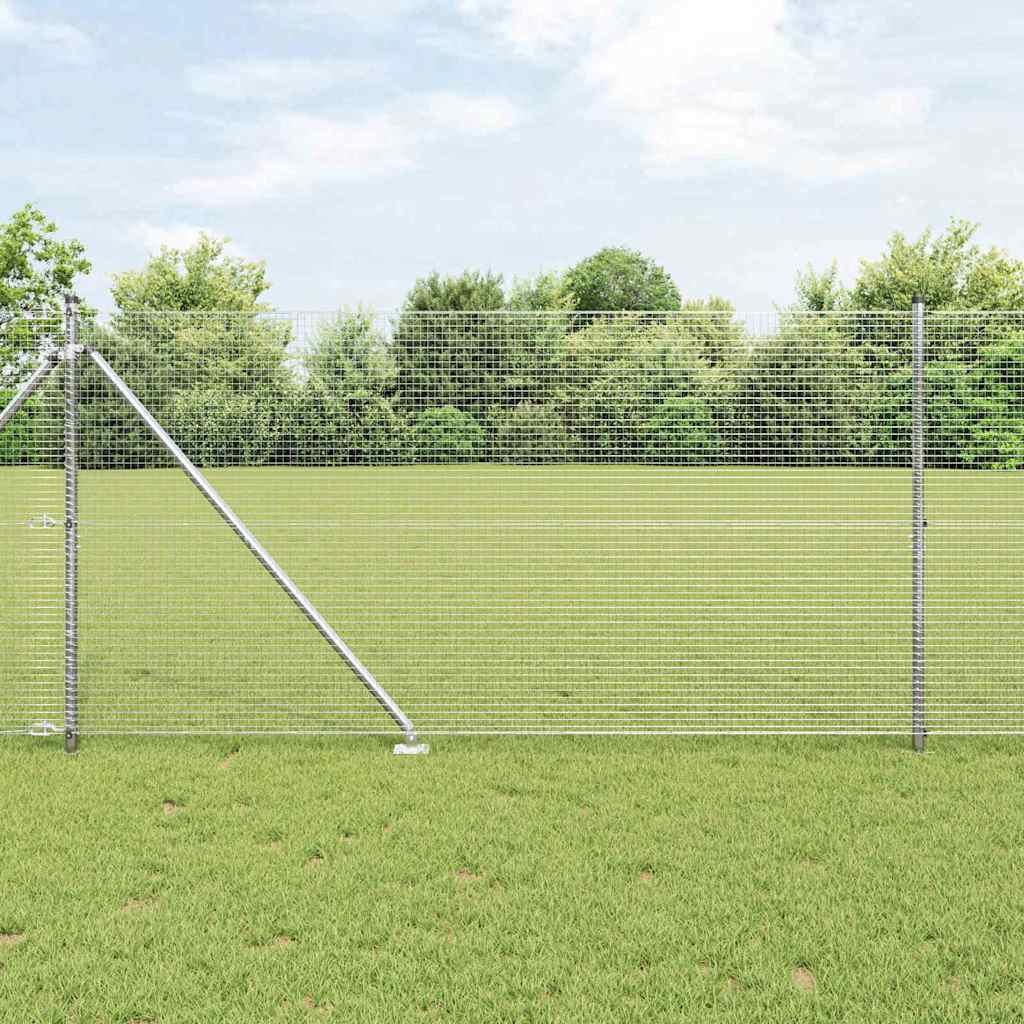 Zavareno žičano ograđivanje s bodljama 25 x 1,4 m Srebrna Mreža