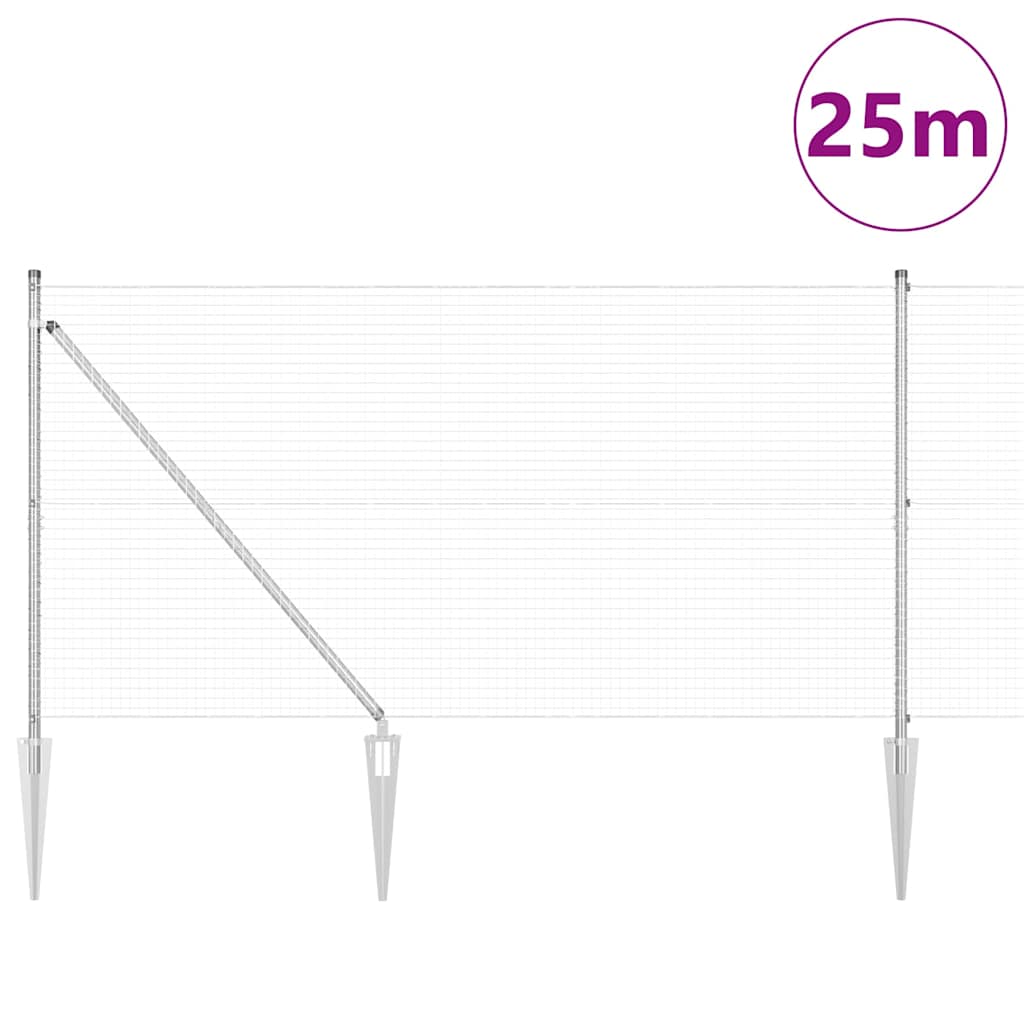 Zavareno žičano ograđivanje s bodljama 25 x 1,4 m (Š x V)