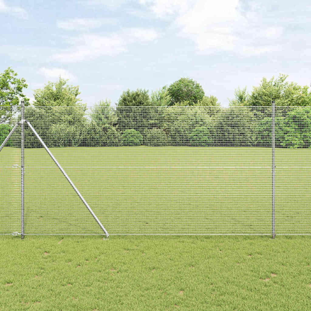 Zavareno žičano ograđivanje s bodljama 25 x 1,5 m Srebrna Mreža