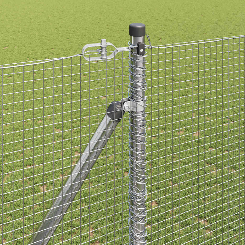 Zavareno žičano ograđivanje s bodljama 50 x 1,6 m Srebrna Mreža