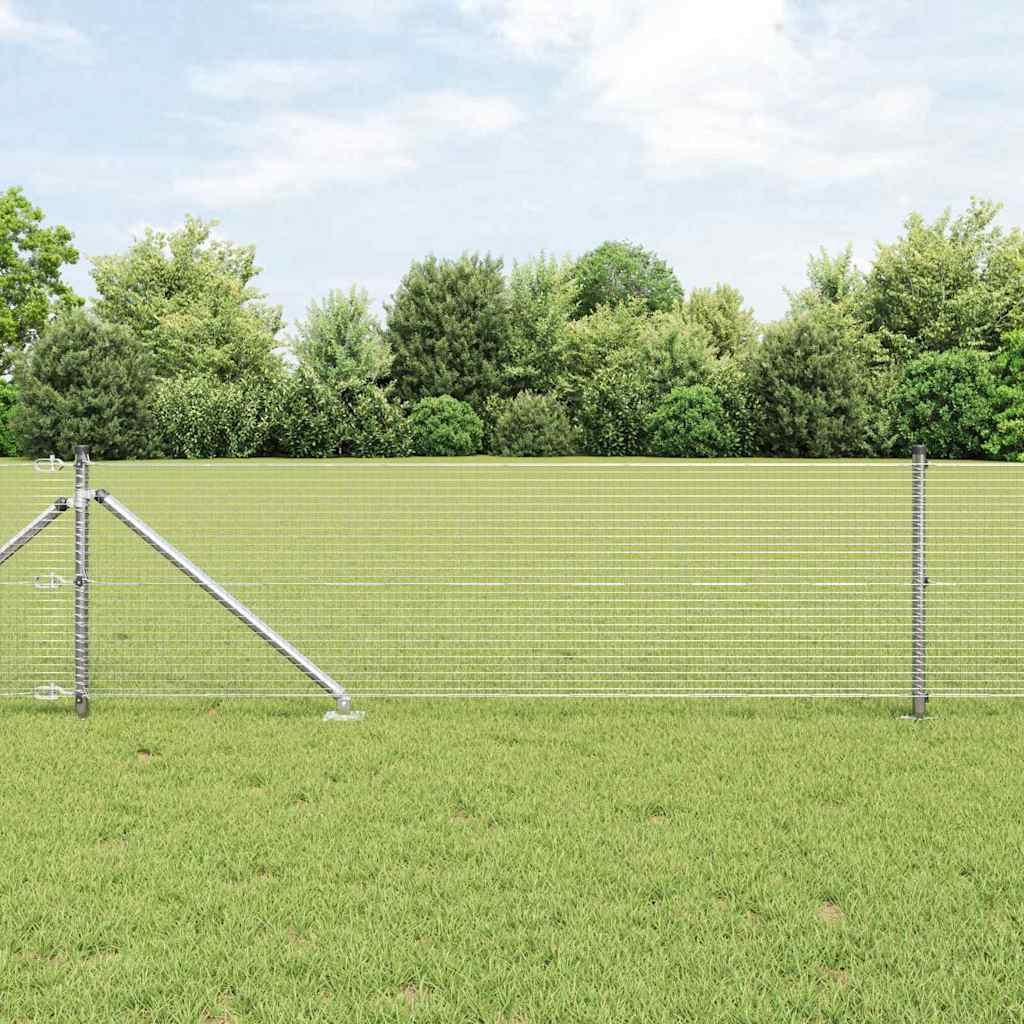 Zavareno žičano ograđivanje s bodljama 100 x 0,4 m Srebrna