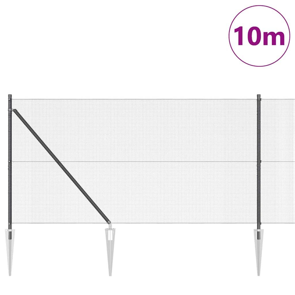 Zavareno žičano ograđivanje s bodljama 10 x 1 m Siva Mreža