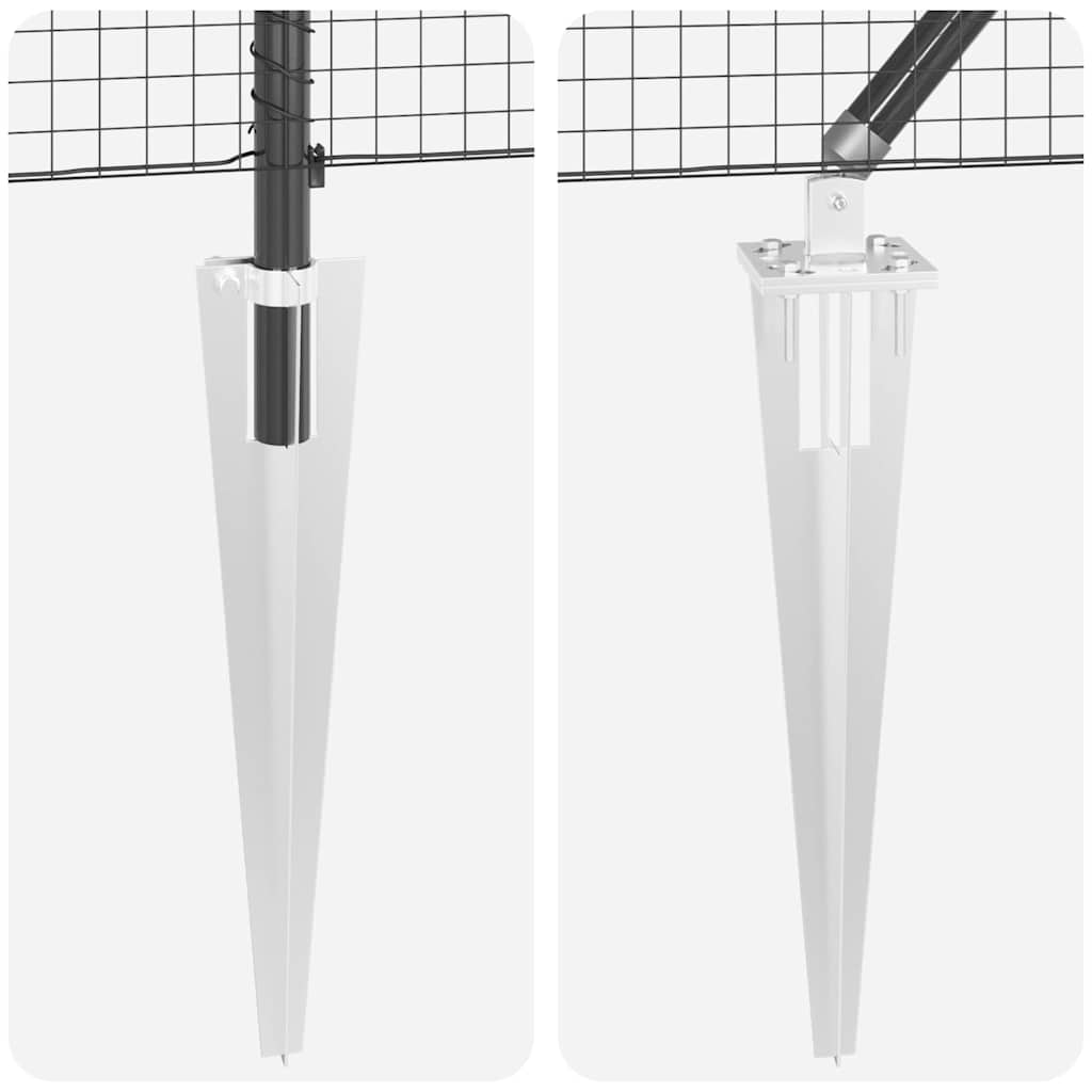 Zavareno žičano ograđivanje s bodljama 50 x 0,6 m Siva Mreža