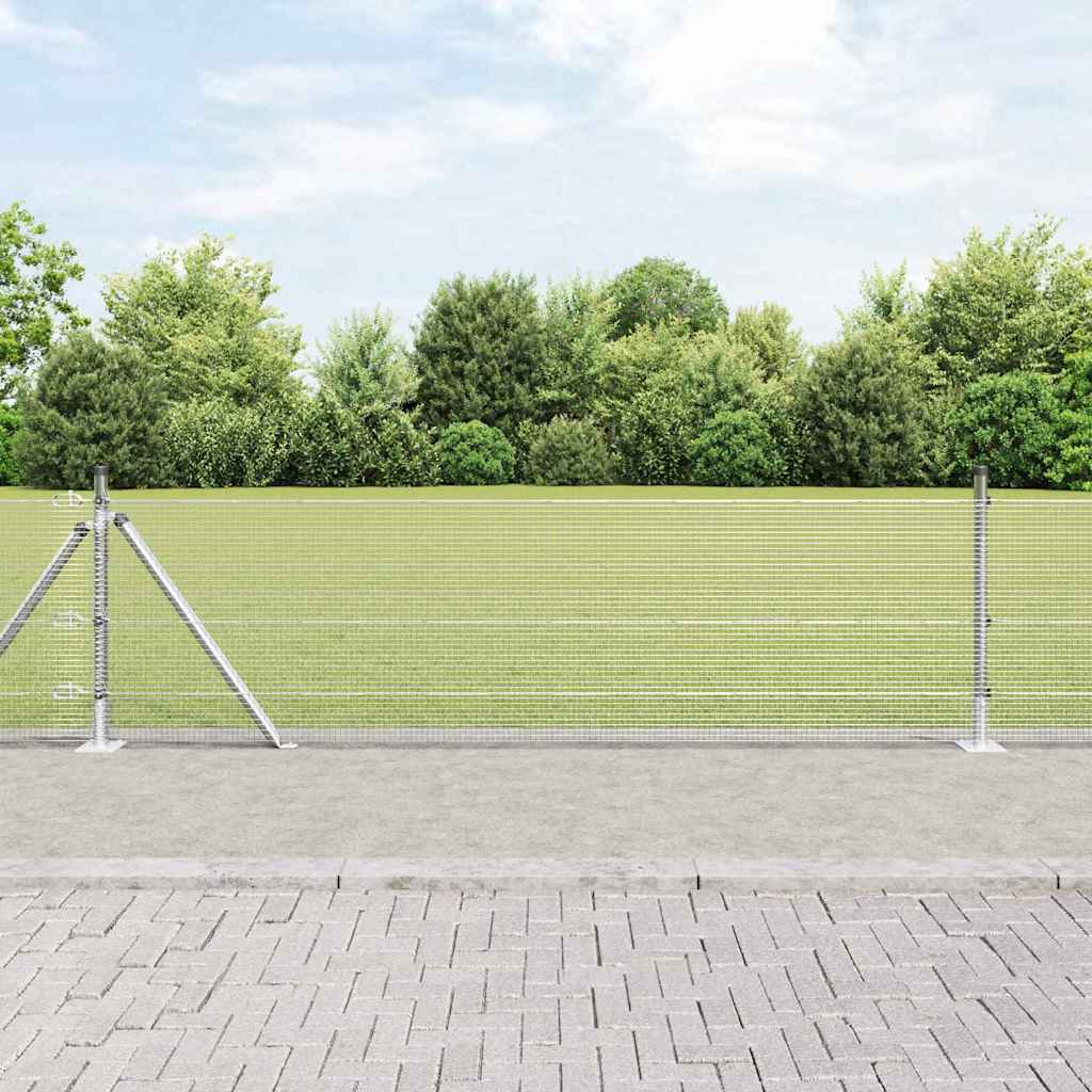 Zavareno žičano ogradno mreža s betonskom podlogom 10 x 0,4 m