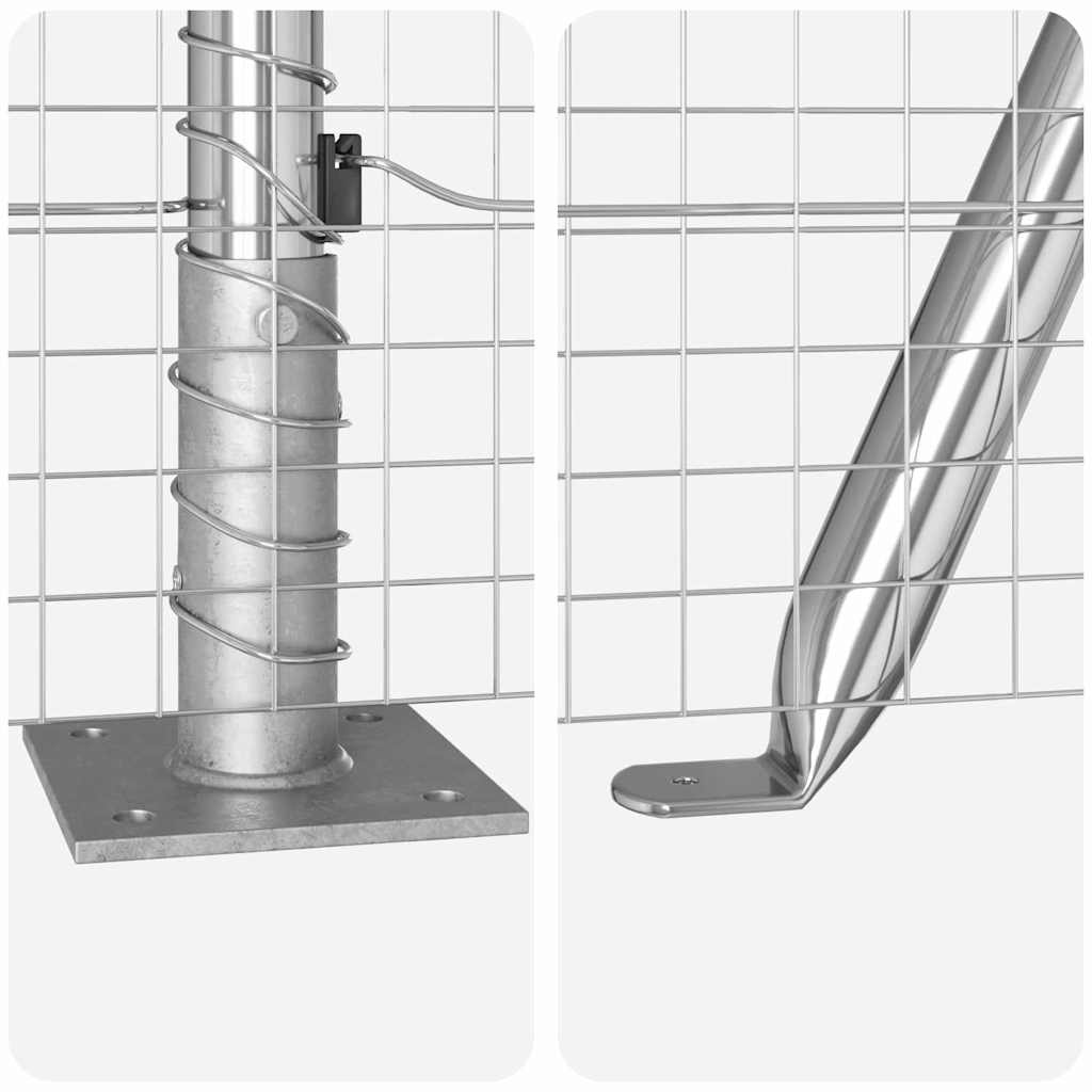 Zavareno žičano ogradno mreža s betonskom podlogom 10 x 1,4 m
