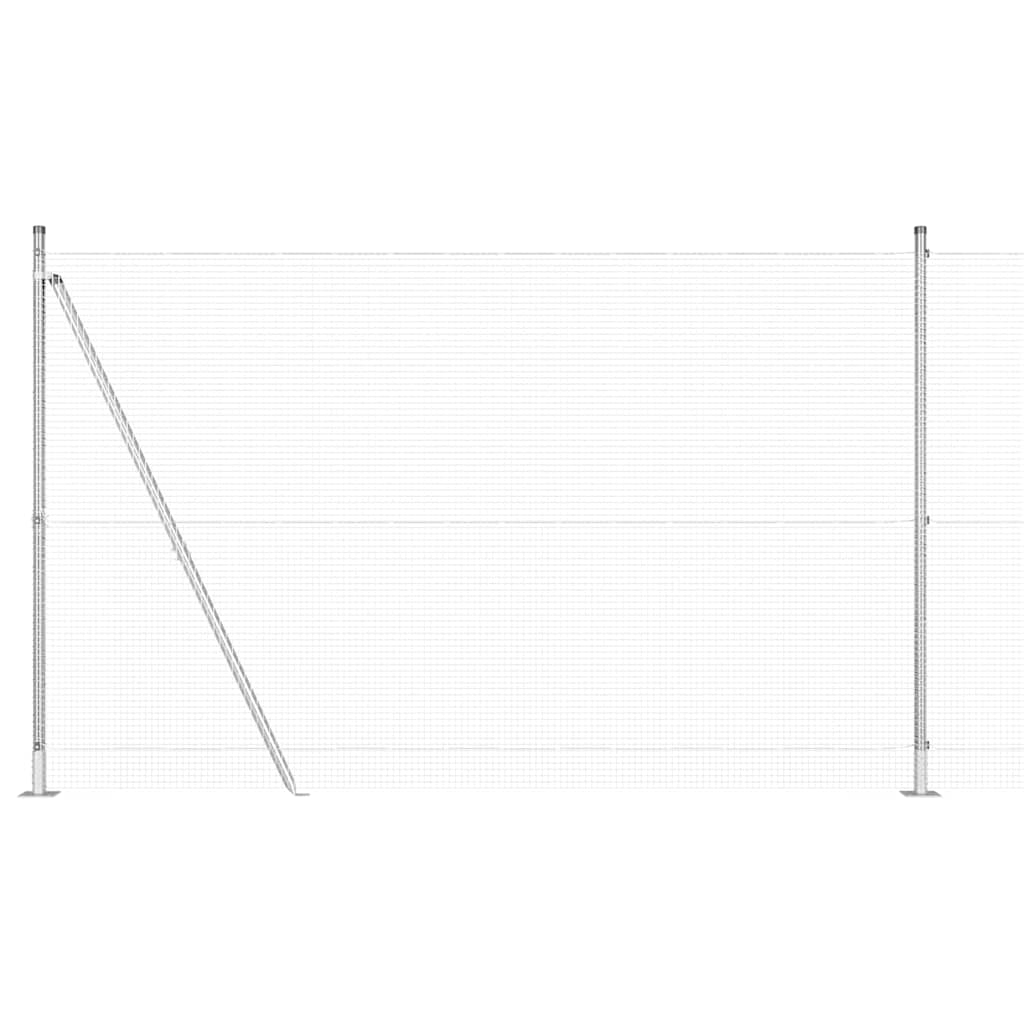 Zavareno žičano ogradno mreža s betonskom podlogom 25 x 1,5 m