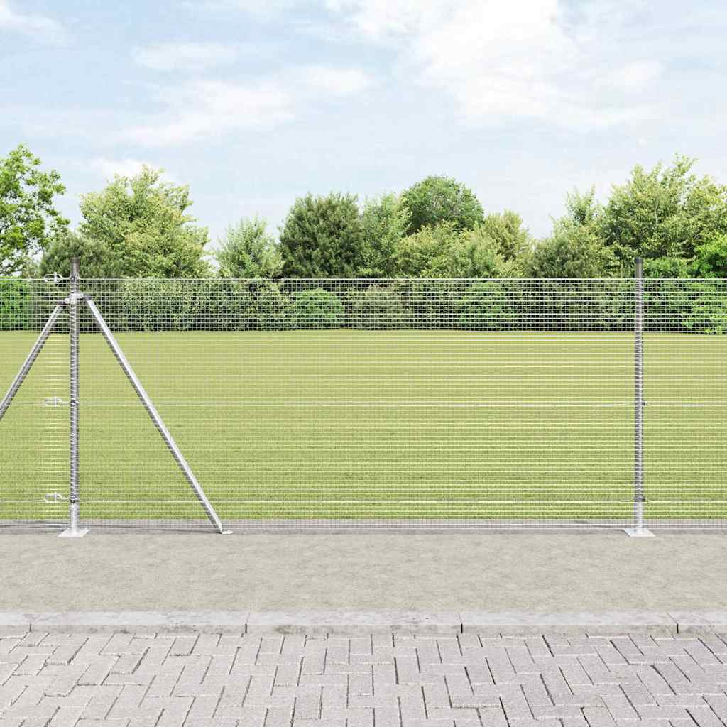Zavareno žičano ogradno mreža s betonskom podlogom 50 x 1 m