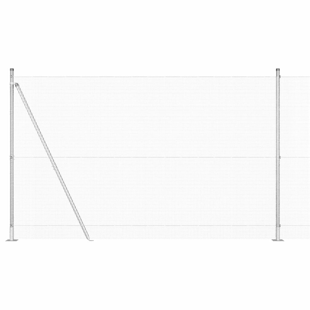 Zavareno žičano ogradno mreža s betonskom podlogom 50 x 1,4 m