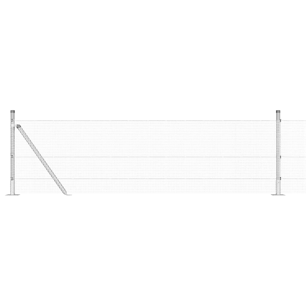 Zavareno žičano ogradno mreža s betonskom podlogom 100 x 0,4 m
